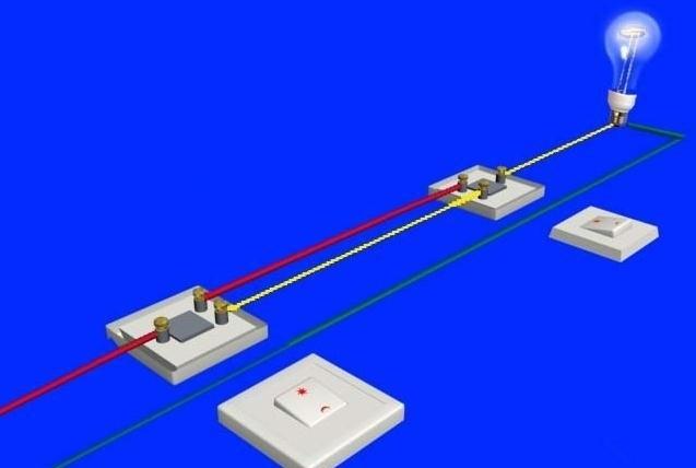 家装电路 双联开关 双联开关接法